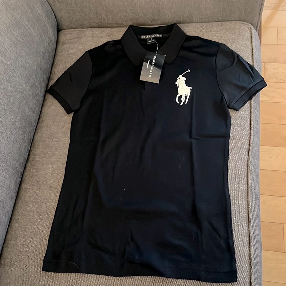 NWT Ralph Lauren women big pony polo shirt size M